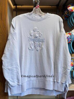 SMALL - Disney Parks Disneyland Baby Blue Crewneck Sweatshirt Mickey Mouse